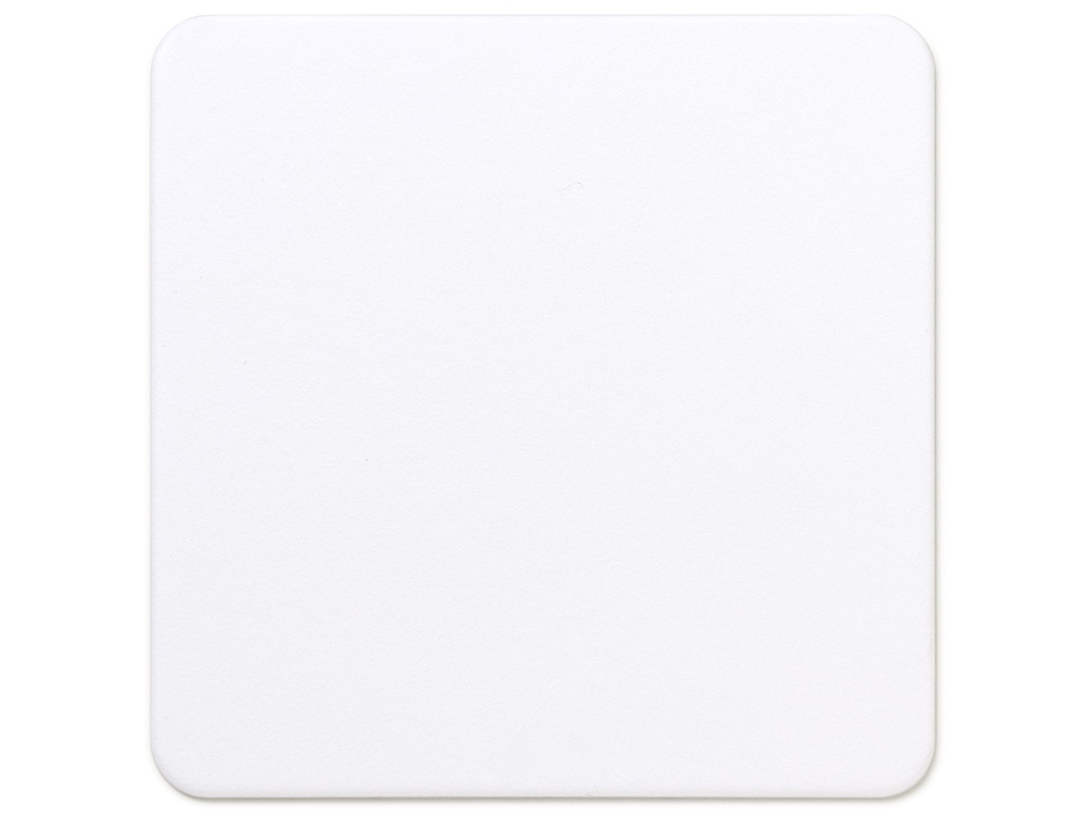 紙製コースター 2mm厚 角型 白 90角画像