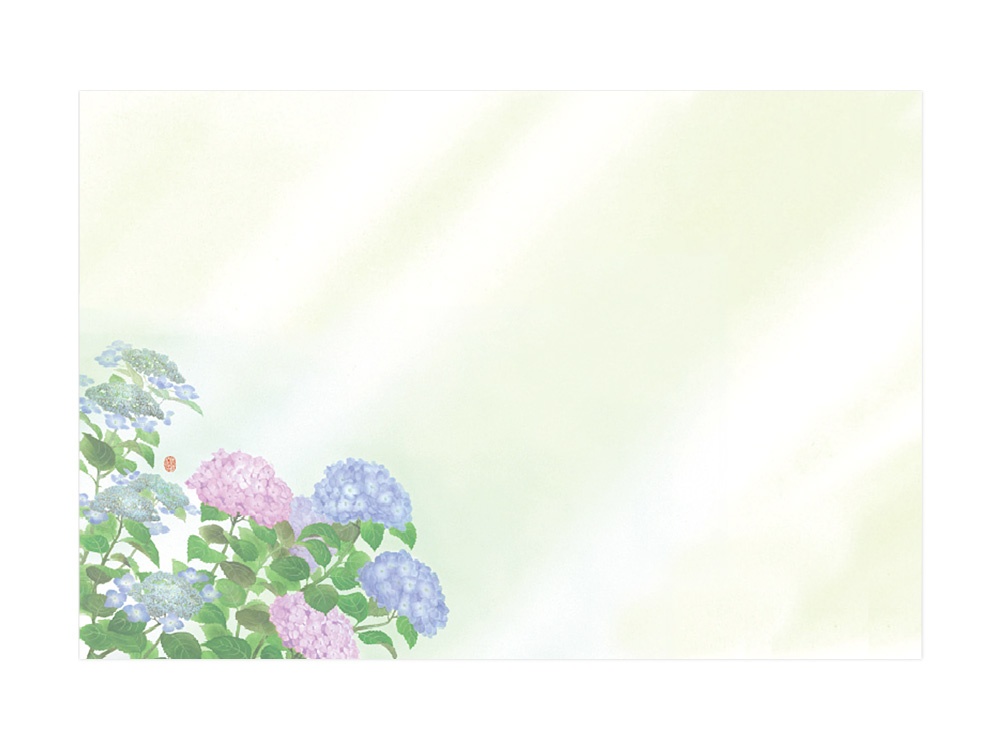 テーブルマット 花雅(はなみやび)尺三 紫陽花画像