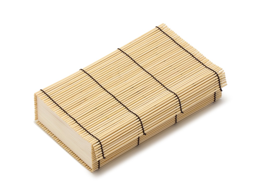 竹製白ひごすだれ折 1.5合画像