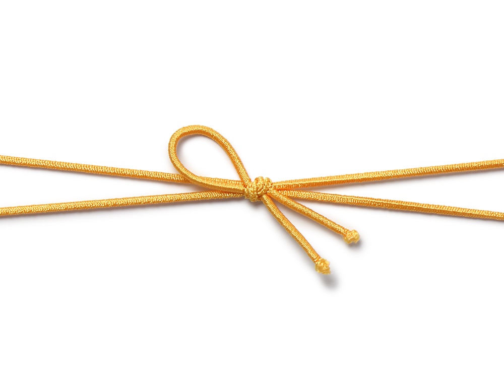 花むすびゴム 橙 12cm画像