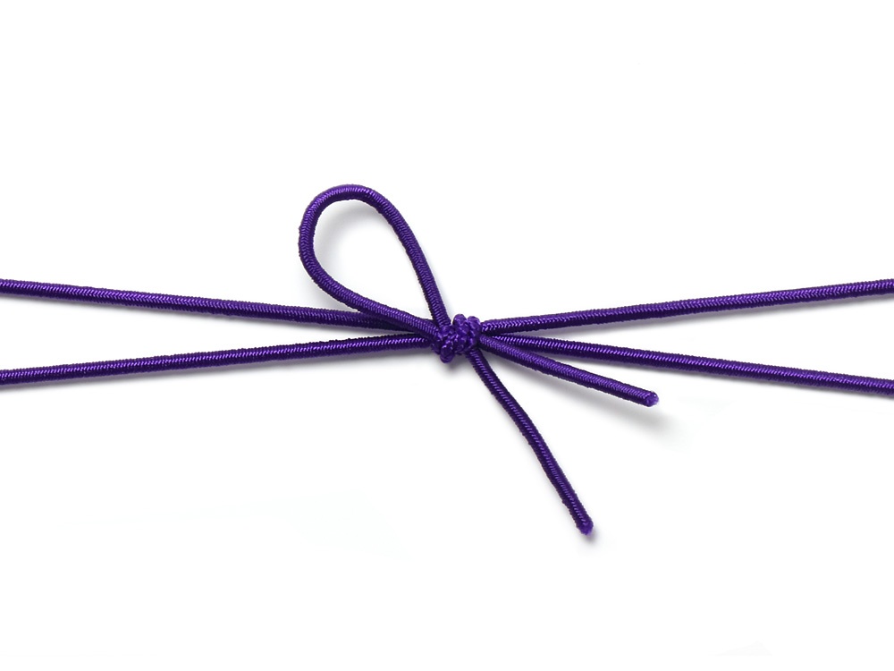 花むすびゴム 紺藍 12cm画像