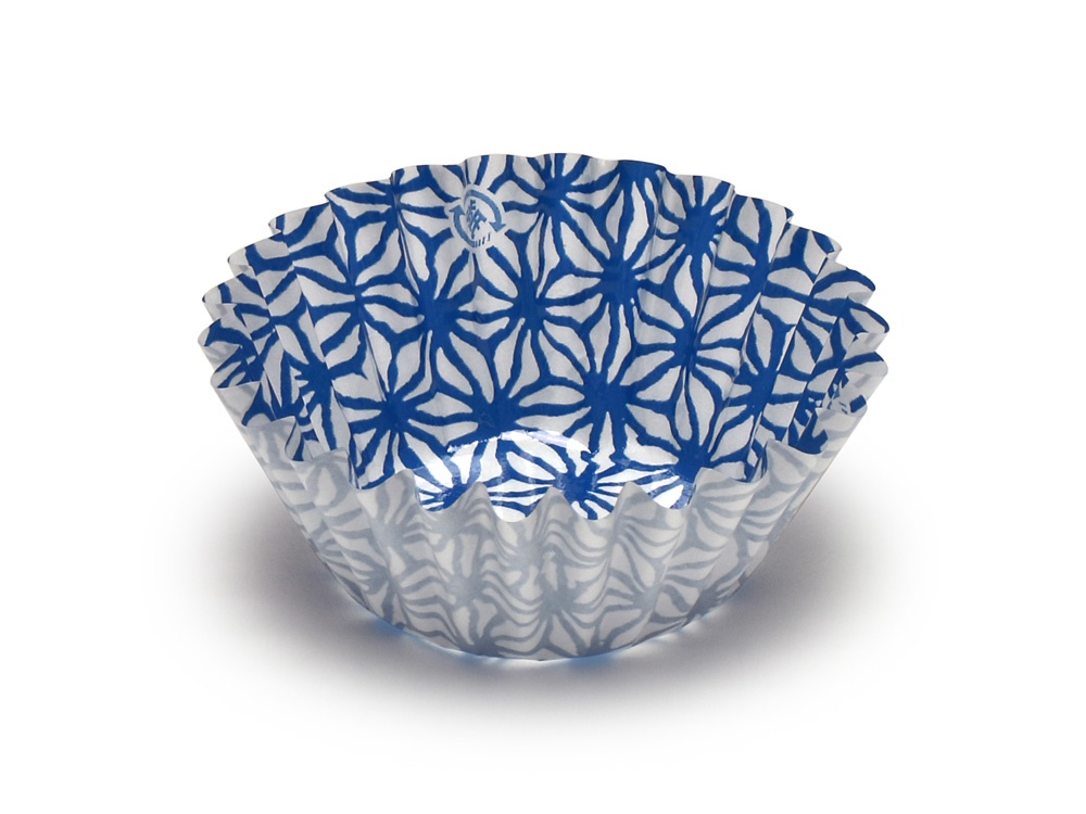 和柄ケース 麻の葉 6F 紺画像