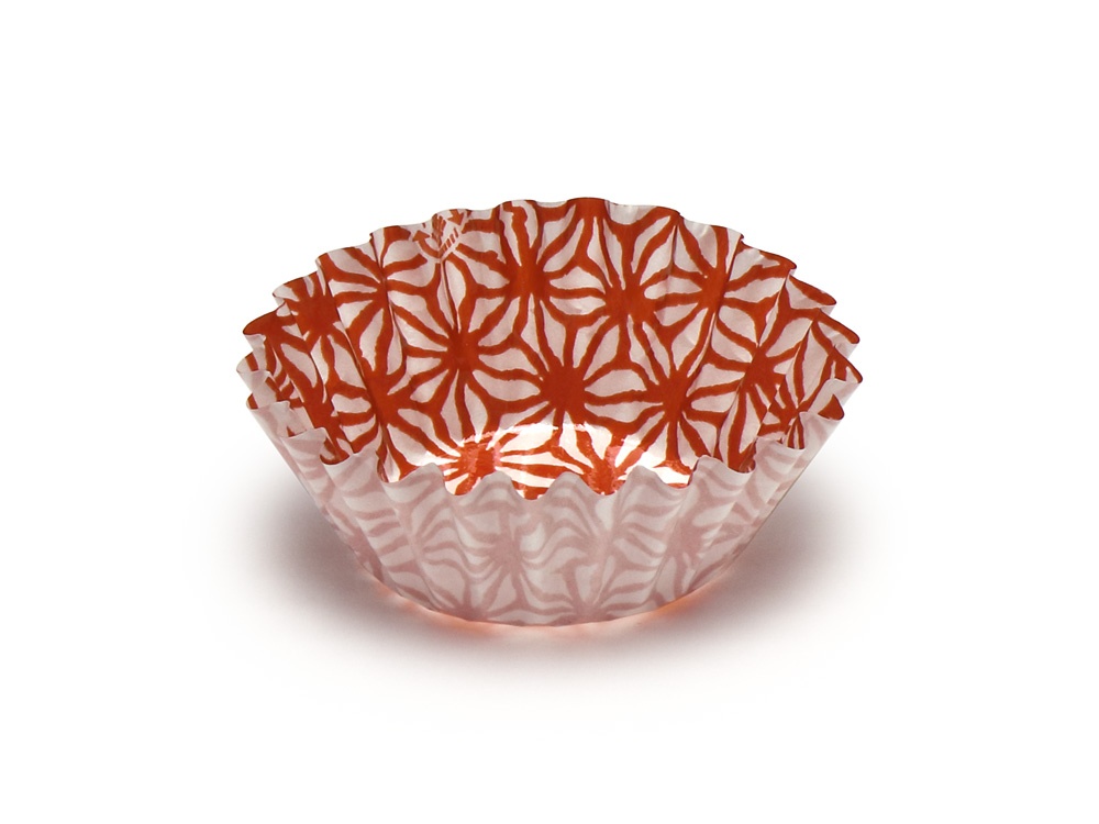 和柄ケース 麻の葉 5F 紅画像