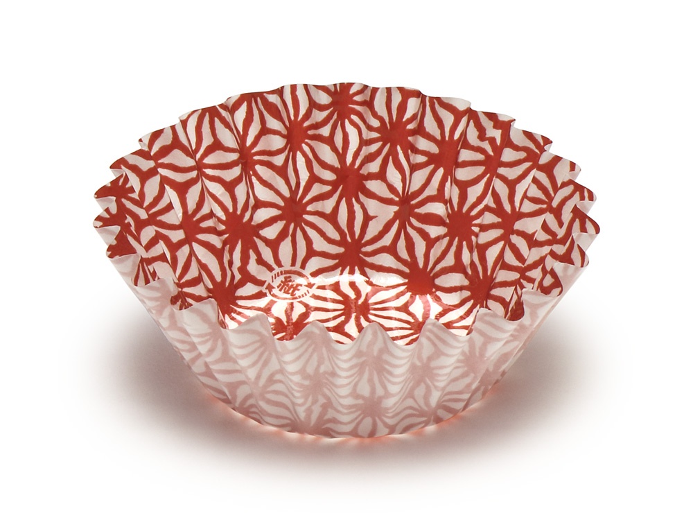 和柄ケース 麻の葉 7F 紅画像